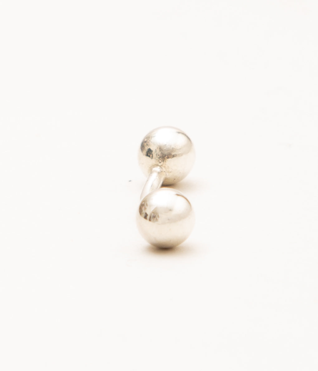 HERNAN HERDEZ "BARBELL EARRING"(Sterling Silver)