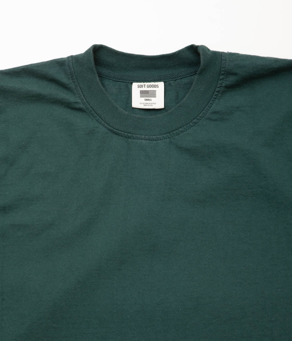 SOFT GOODS ''HEAVY WEIGHT CREWNECK TEE'' (LEAF GREEN)