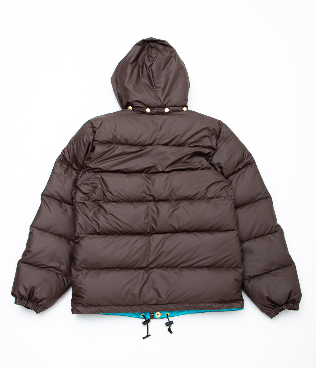 CRESCENT DOWN WORKS "CLASSICO DOWN PARKA"(CHOCOLATE/EMERALD)