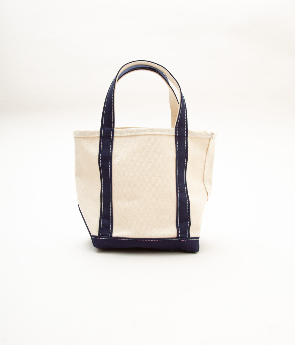 L.L. BEAN "BOAT&TOTE BAG SMALL"(BLUE TRIM)