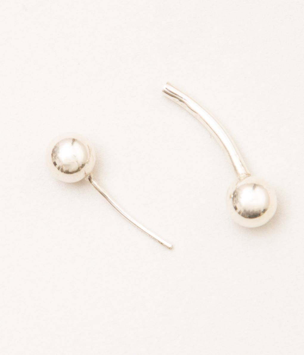 HERNAN HERDEZ "BARBELL EARRING"(Sterling Silver)