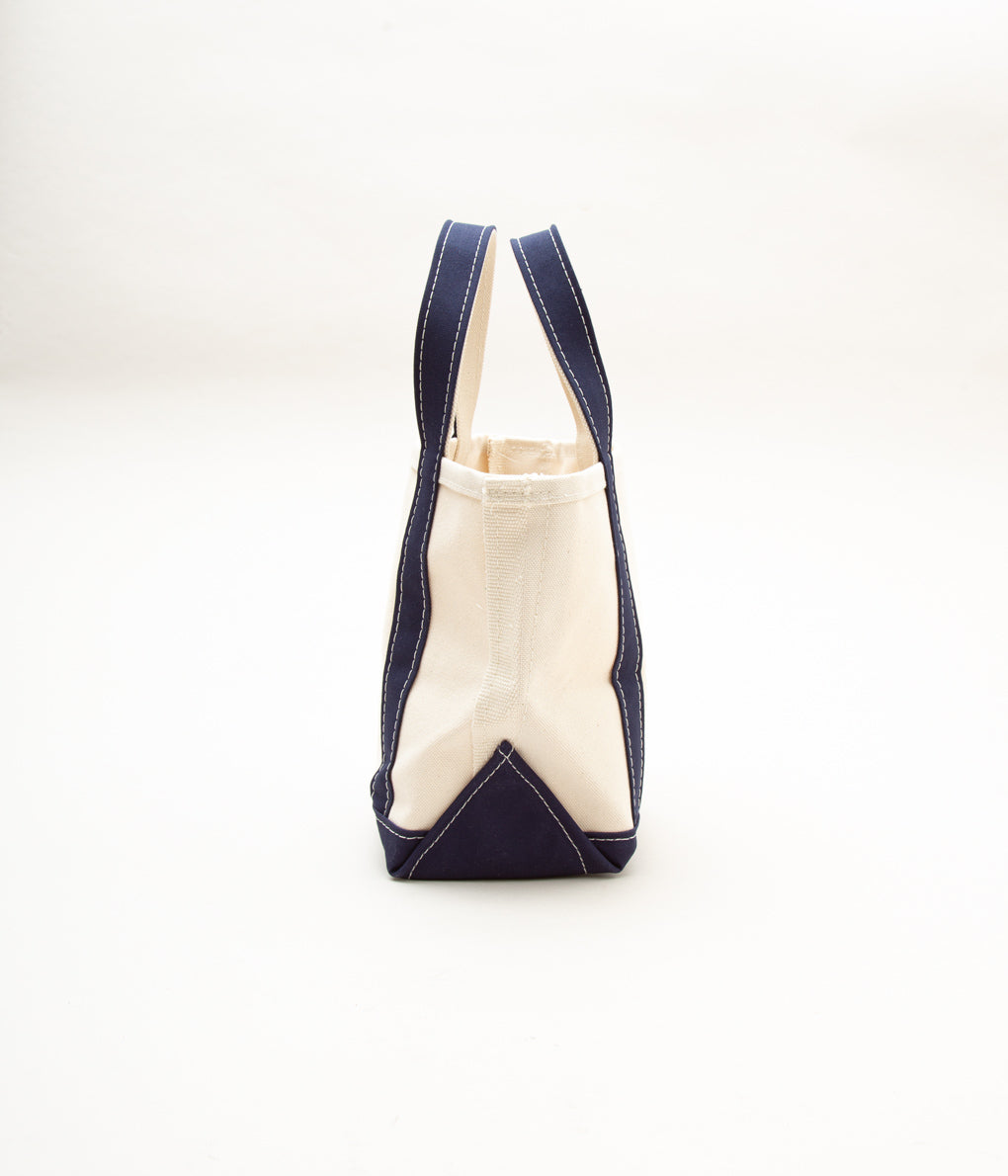 LL BEAN "BOAT&TOTE BAG SMALL"(BLUE TRIM)