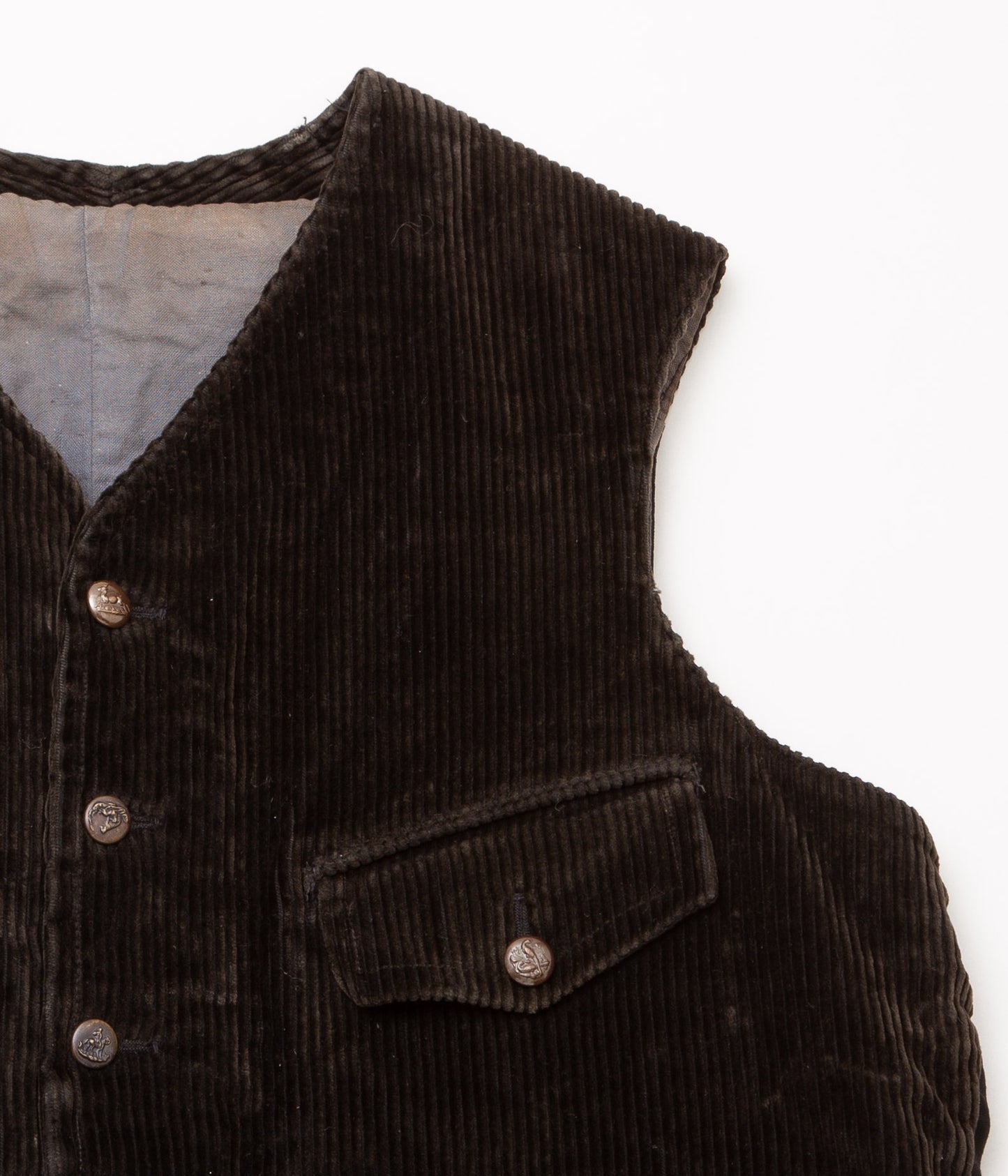 VINTAGE CLOTHING "1930’s CORDUROY HUNTING VEST"(BLACK)