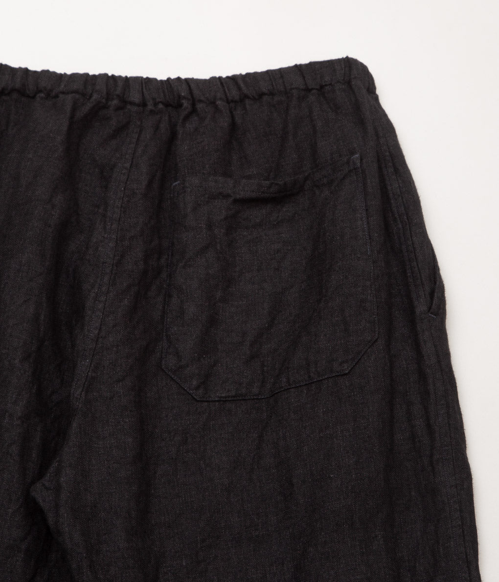 COMOLI''リネン ドローストリングパンツ''(CHARCOAL)