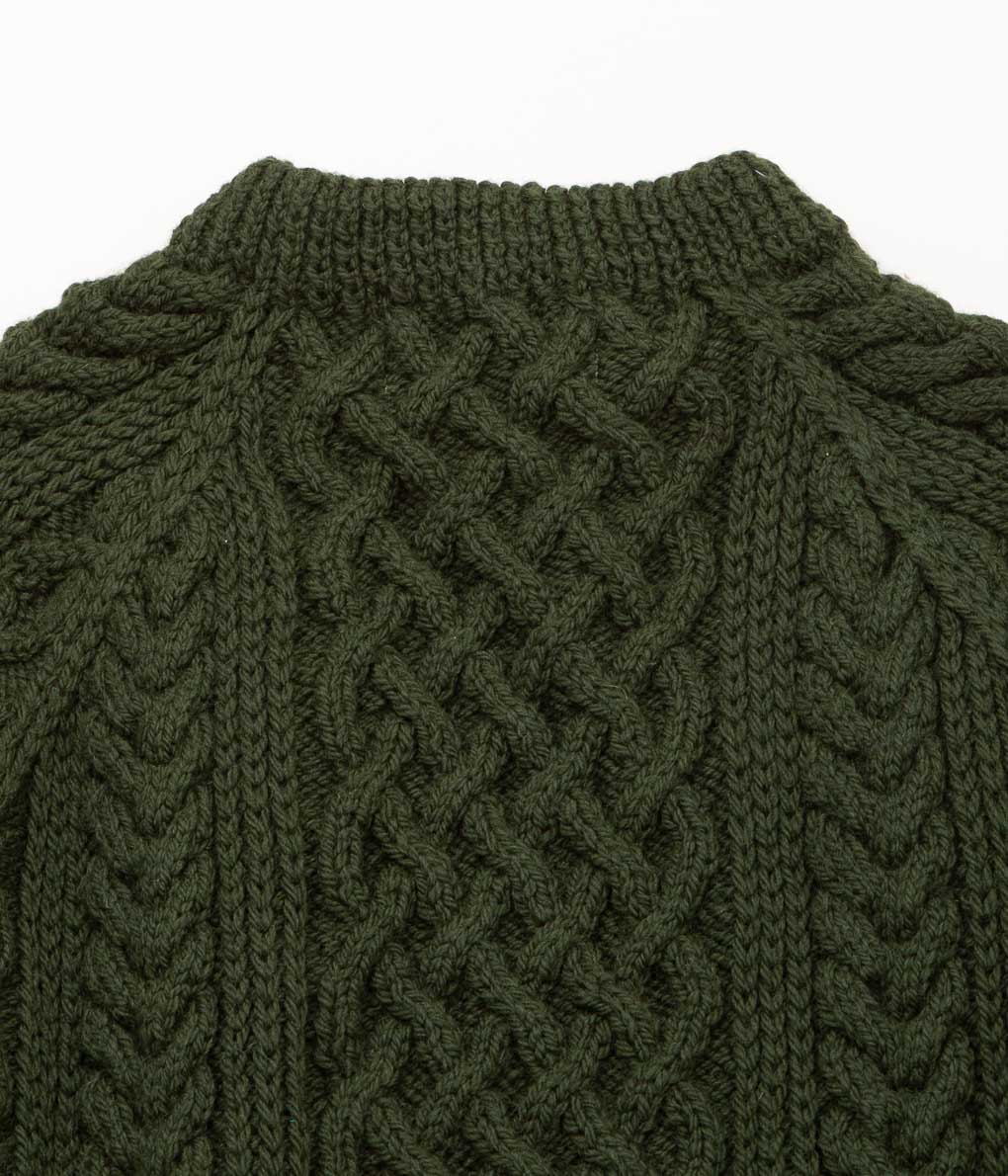 INVERALLAN "1A CREW NECK (ARAN)" (LODEN)