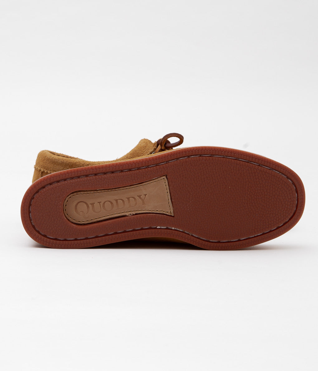 QUODDY TRAIL MOCCASIN ''BLUCHER'' (TOAST SUEDE)