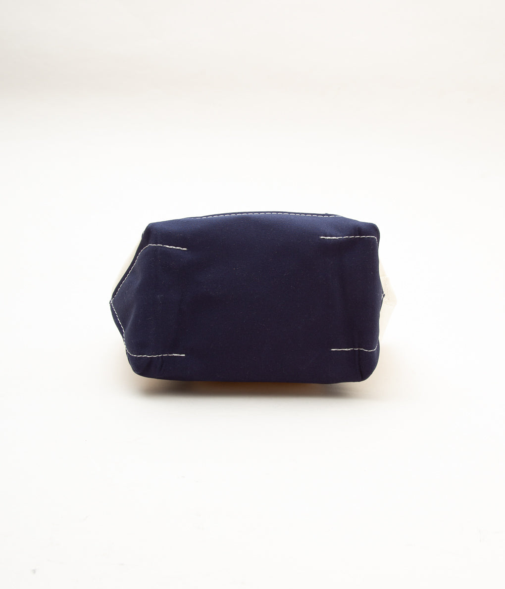 LL BEAN "BOAT&TOTE BAG SMALL"(BLUE TRIM)