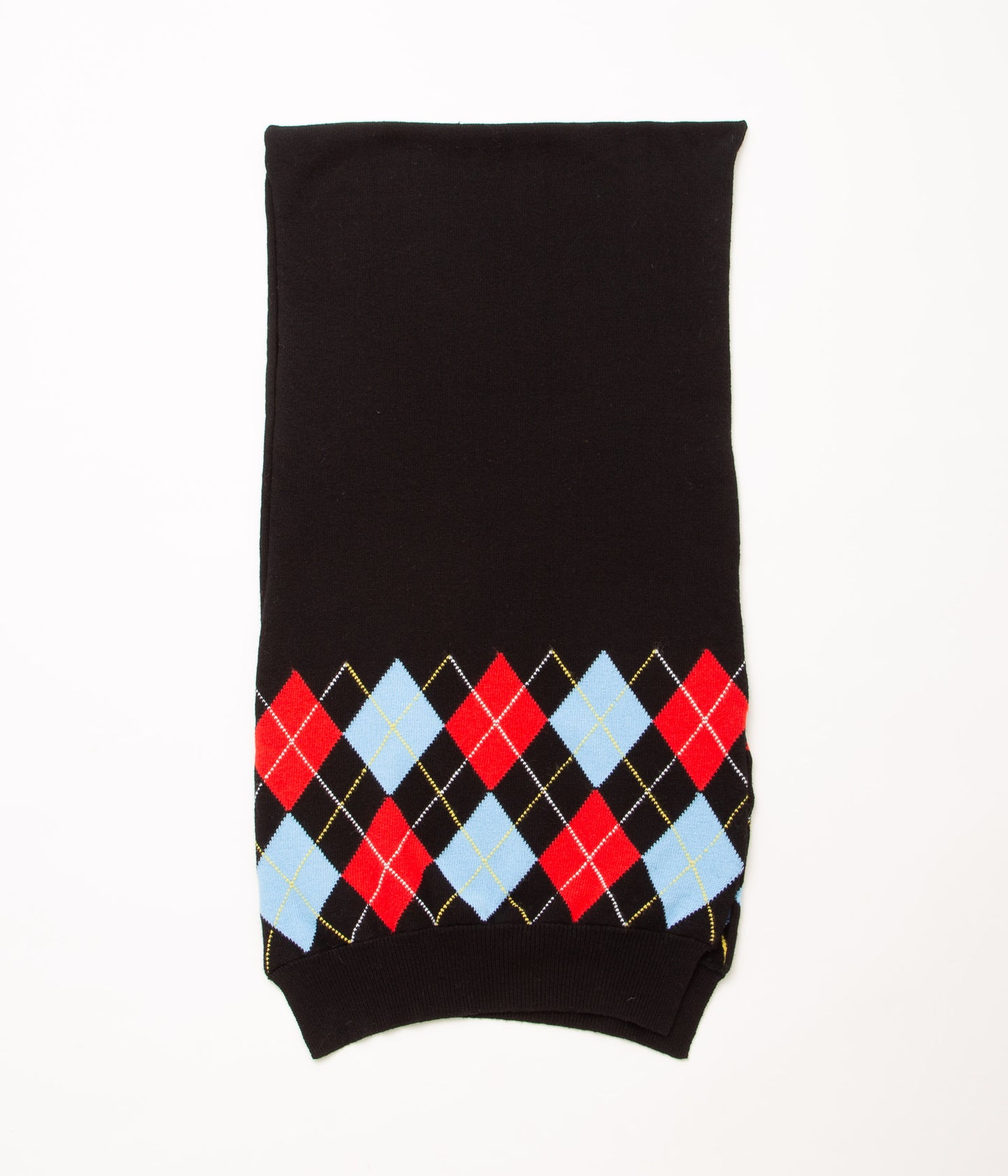 CORGI "2PLY WOOL ARGYLE SCARF "(BLACK)