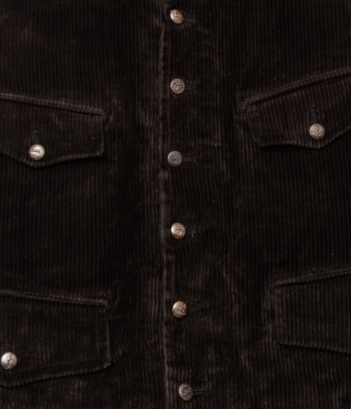 VINTAGE CLOTHING "1930’s CORDUROY HUNTING VEST"(BLACK)