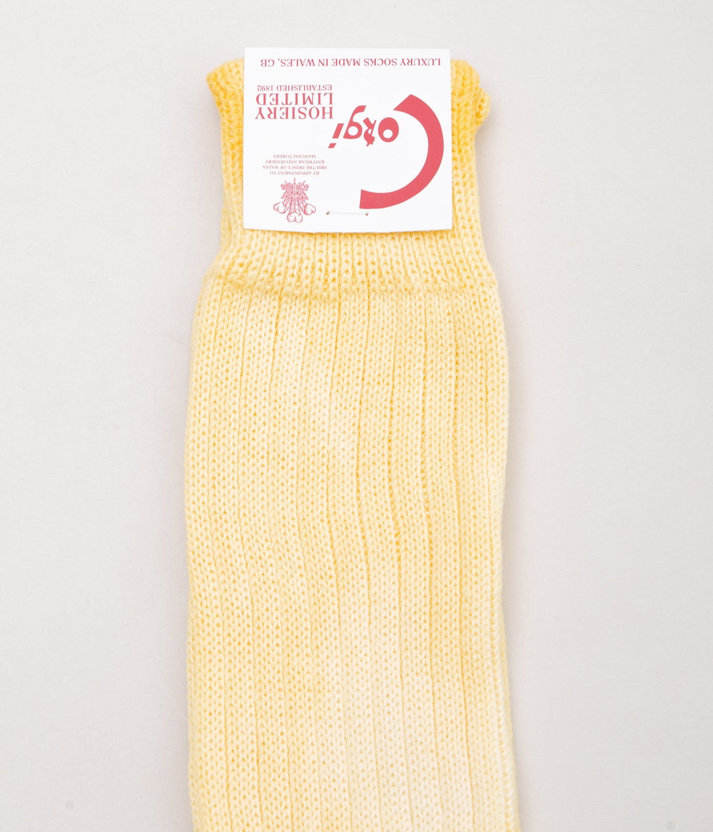 CORGI "MEN'S COTTON GRADATION SOCKS" (SUN YELLOW)