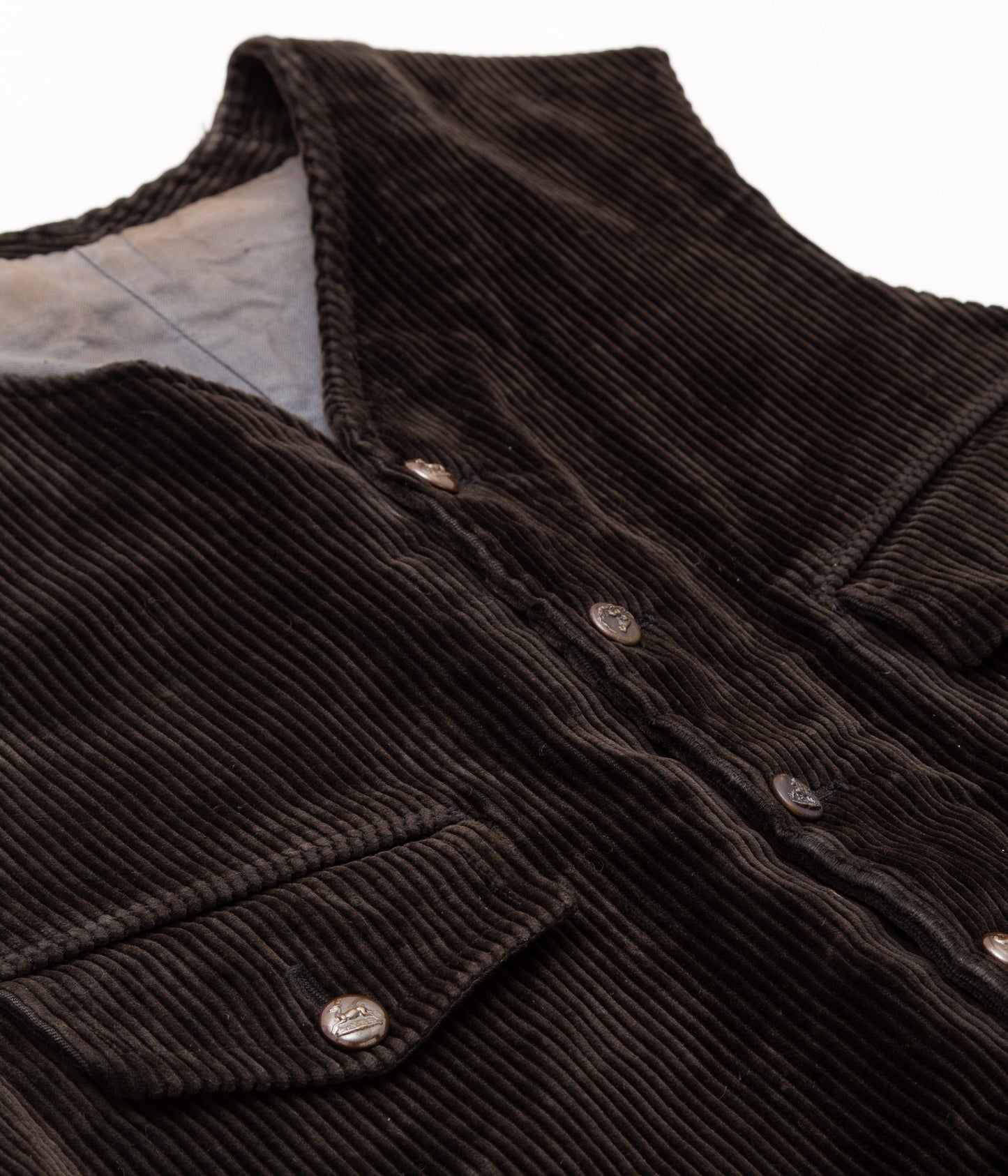 VINTAGE CLOTHING "1930’s CORDUROY HUNTING VEST"(BLACK)