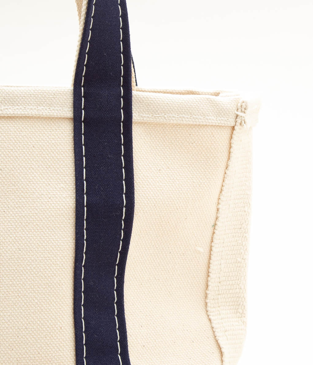 LL BEAN "BOAT&TOTE BAG SMALL"(BLUE TRIM)