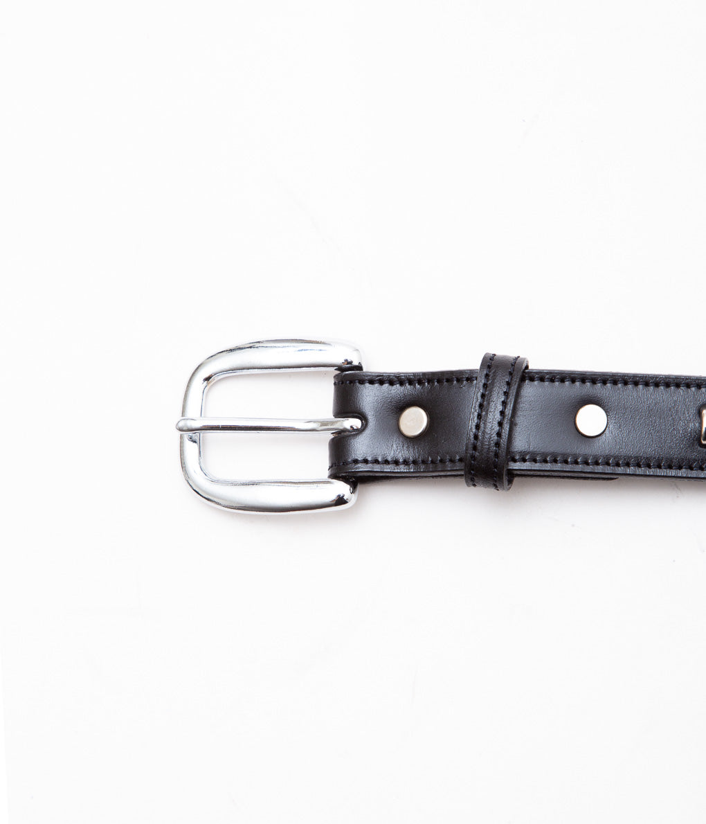 TORY LEATHER ''2377 CLINCHER BELT'' (BLACK/NICKLE)