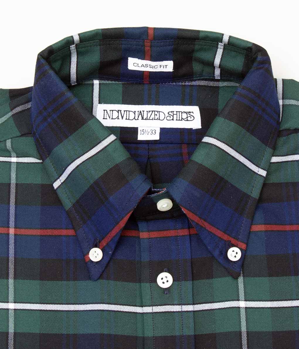 INDIVIDUALIZED SHIRTS "TARTAN OXFORD (CLASSIC FIT BUTTON DOWN SHIRT)(MACKENZIE MODERN)"