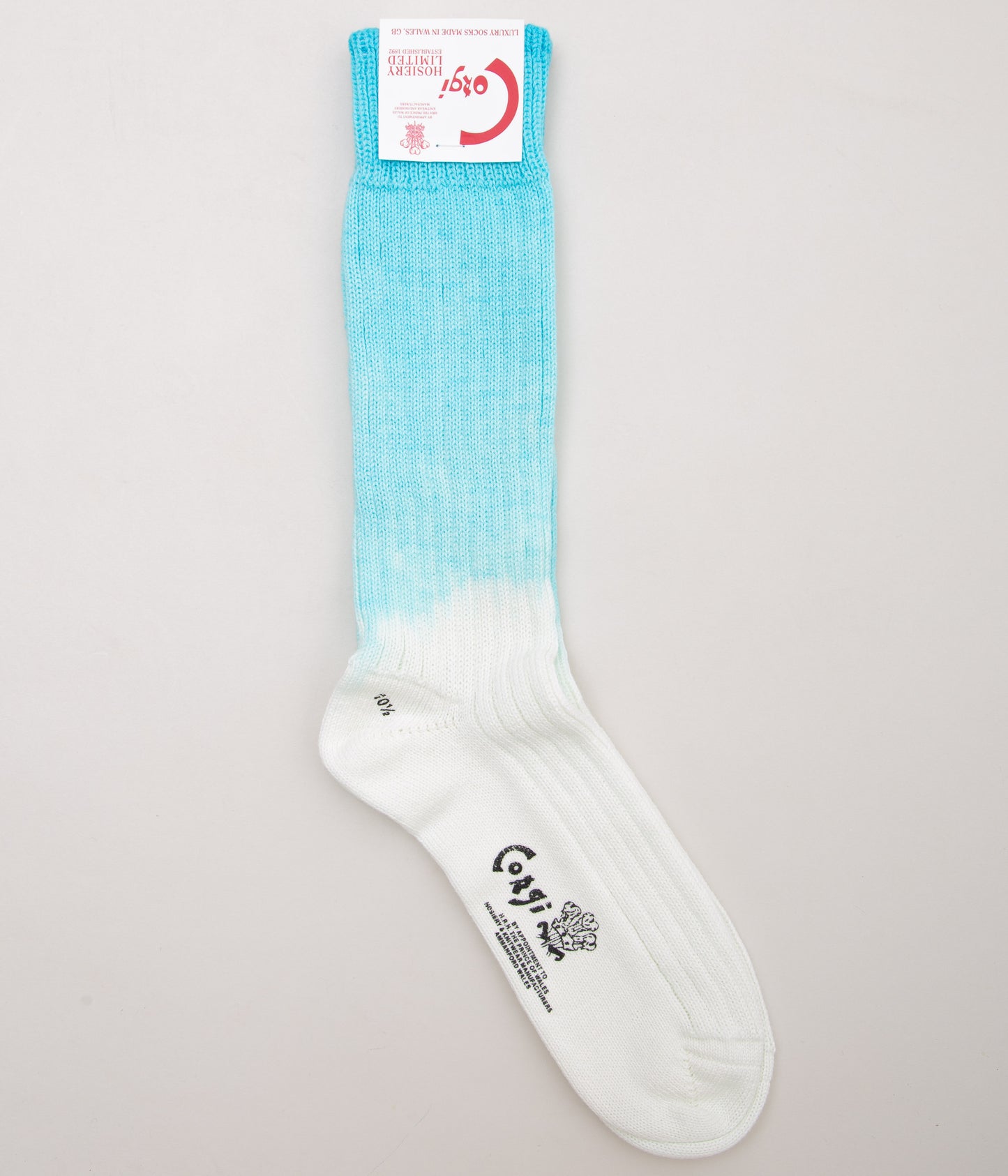 CORGI "MEN'S COTTON GRADATION SOCKS" (OCEAN BLUE)