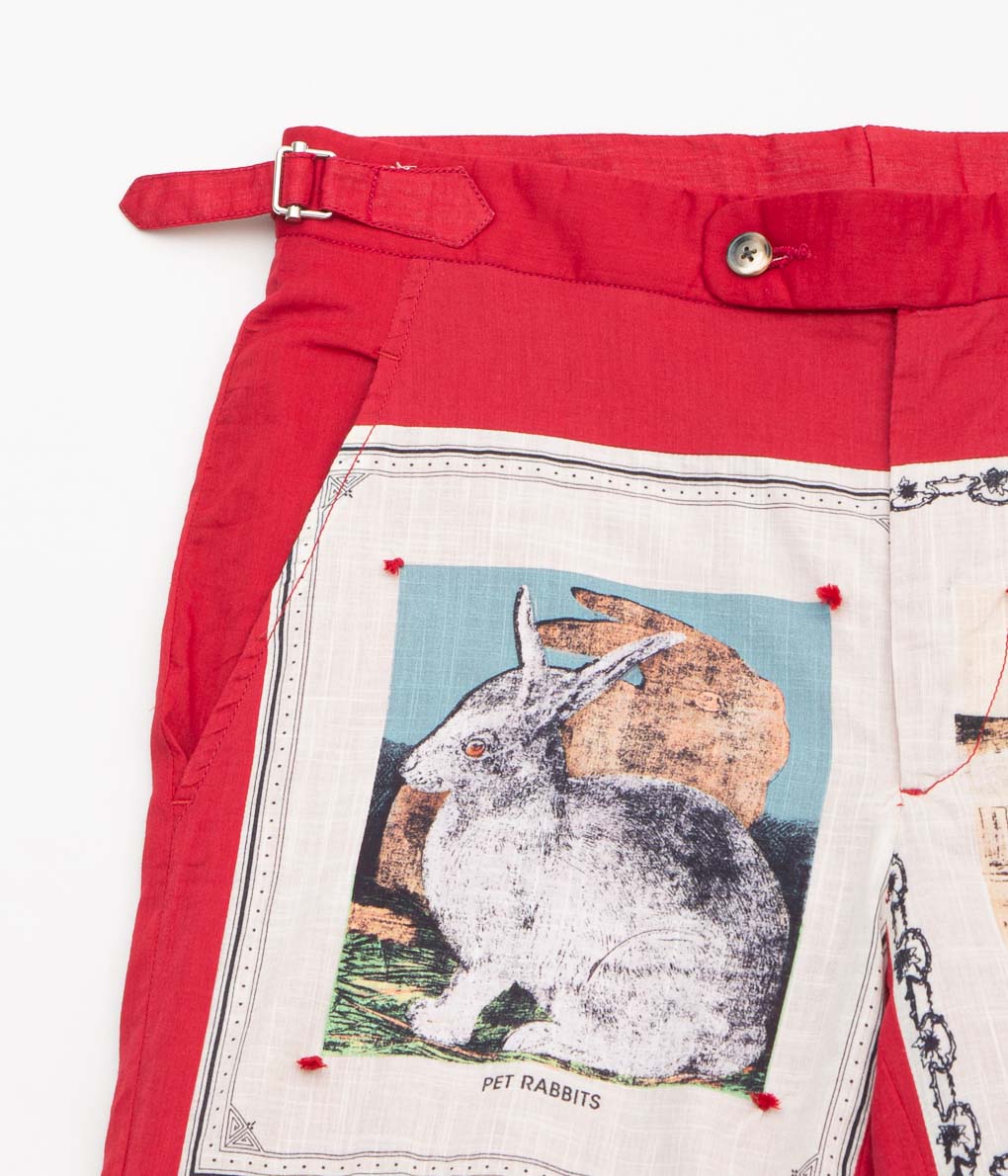 BODE "STORYTIME TROUSER"(RED MULTI)