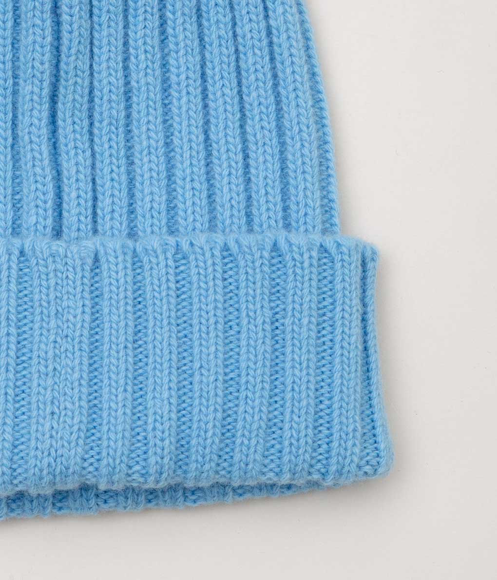 CORGI"2×2 RIB POMPOM HAT" (ADONIS BLUE)