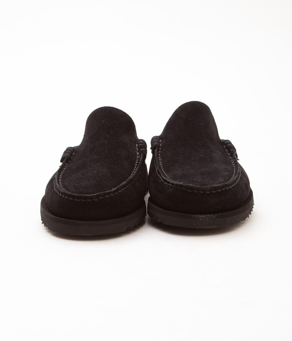 PARABOOT FOR ARPENTEUR ''CLUB MULE'' (BLACK SUEDE FULL GRAIN LEATHER)