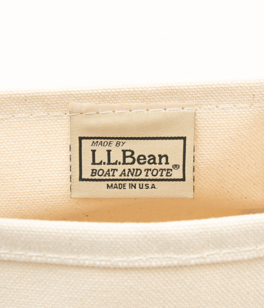 LL BEAN "BOAT&TOTE BAG SMALL"(BLUE TRIM)