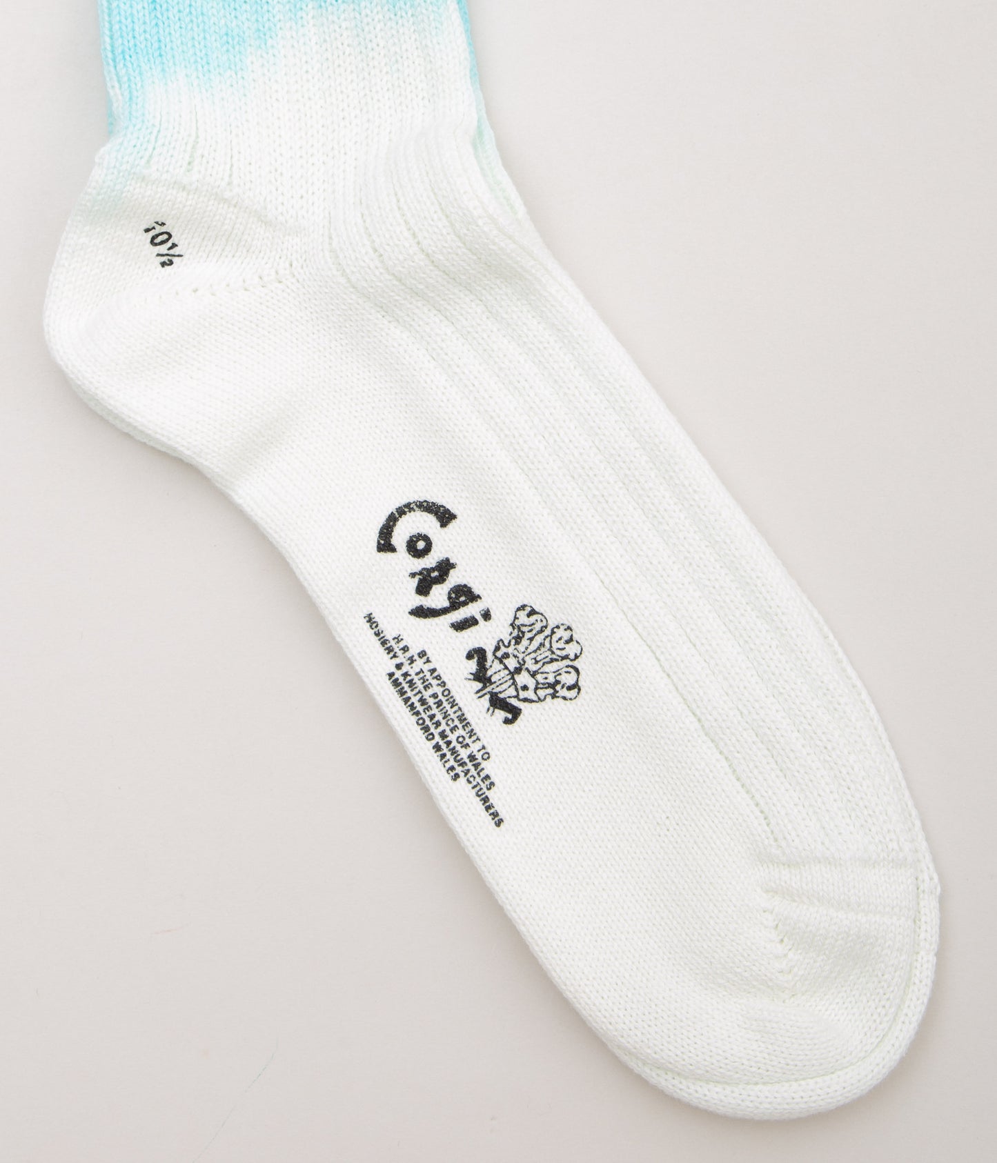 CORGI "MEN'S COTTON GRADATION SOCKS" (OCEAN BLUE)