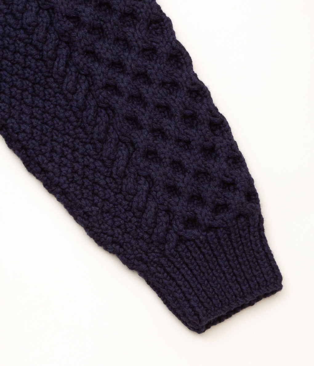 INVERALLAN "6A LONG SHAWL CARDIGAN (CASHMERE)" (BLACKBERRY)