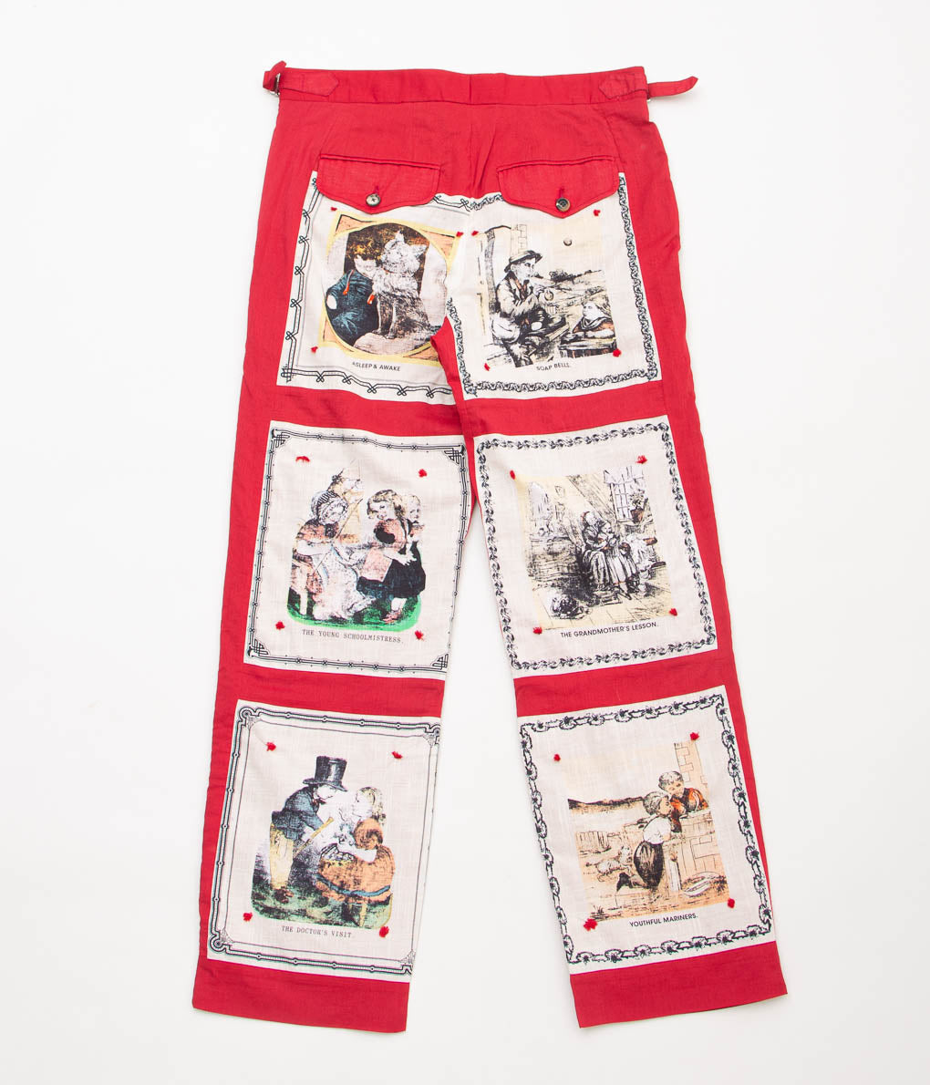 BODE "STORYTIME TROUSER"(RED MULTI)