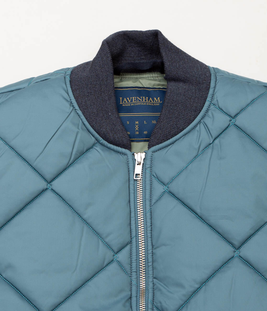 LAVENHAM "BIG QUILT BOMBER GILET MENS"(P88_TAPESTRY BLUE)