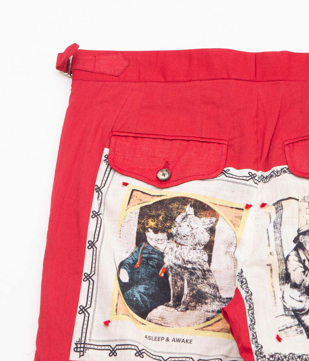 BODE "STORYTIME TROUSER"(RED MULTI)