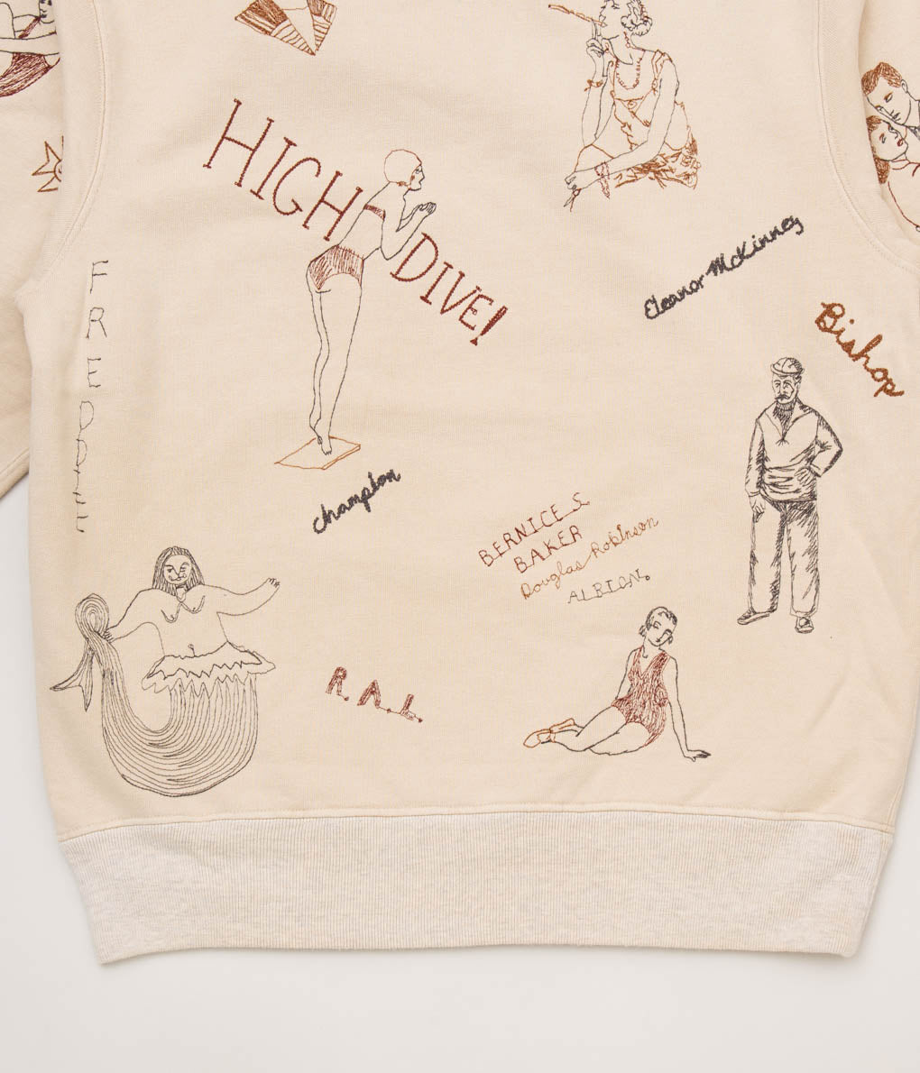 SAMUEL ZELIG "HIGH DIVE CREWNECK"(BEIGE)