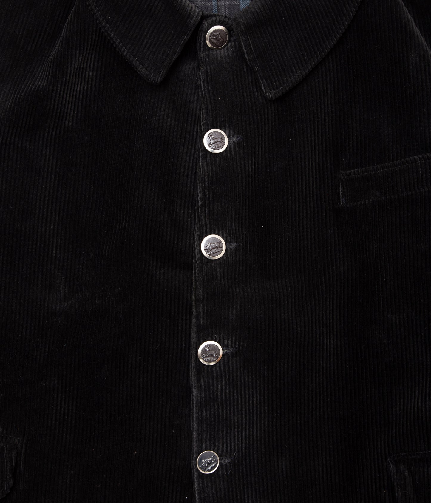 VINTAGE CLOTHING "1940's CORDUROY HUNTING JACKET"(BLACK)