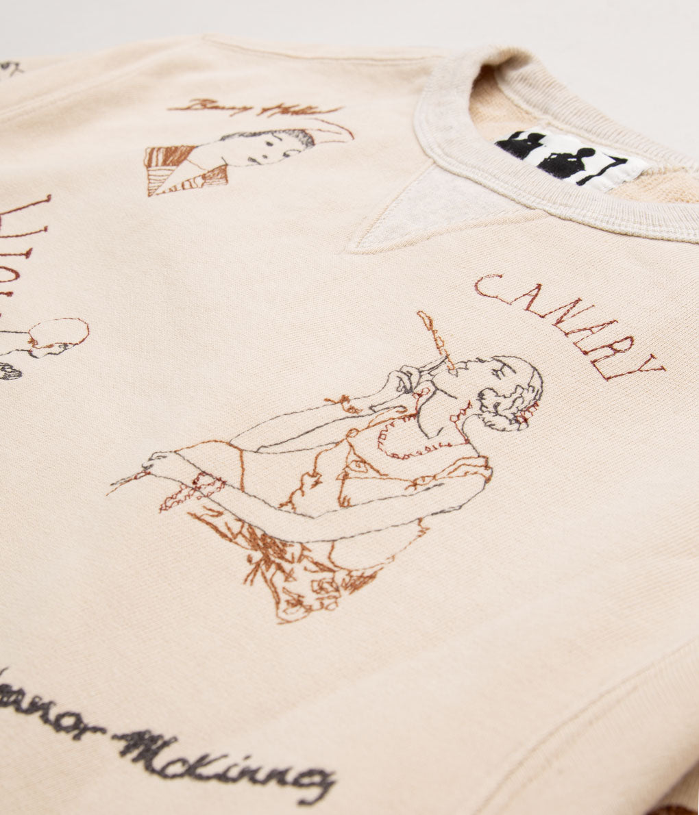 SAMUEL ZELIG "HIGH DIVE CREWNECK"(BEIGE)