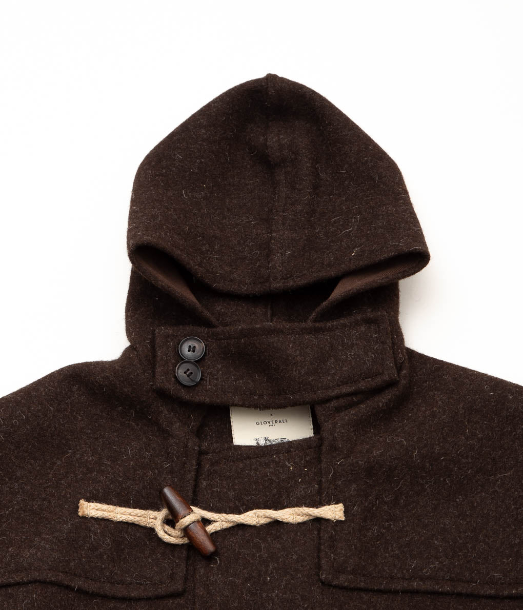 DE BONNE FACTURE"FRENCH REGIONAL WOOL DUFFLE COAT"(EBONY)