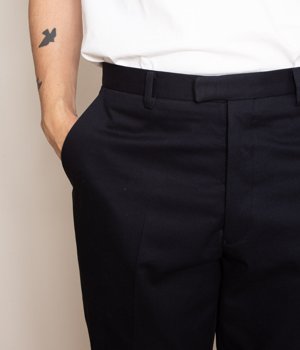 HERILL "EGYPTIAN COTTON TROUSERS"(NAVY)