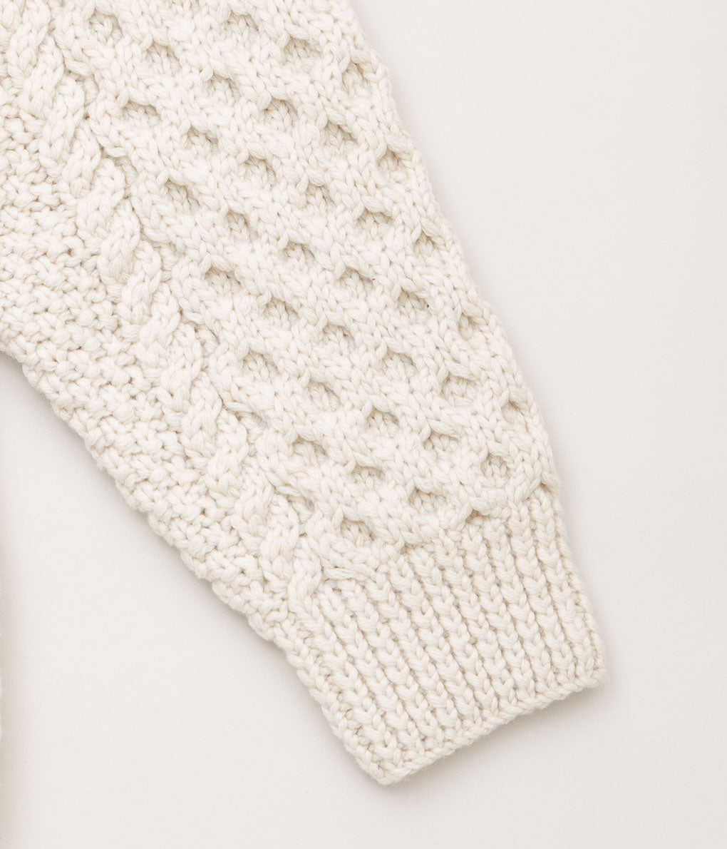 INVERALLAN "6A LONG SHAWL CARDIGAN (CASHMERE)" (SWAN)