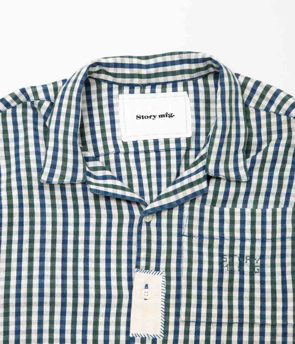 STORY MFG. "GREETINGS SHIR LS"(GINGHAM SCARECROW)