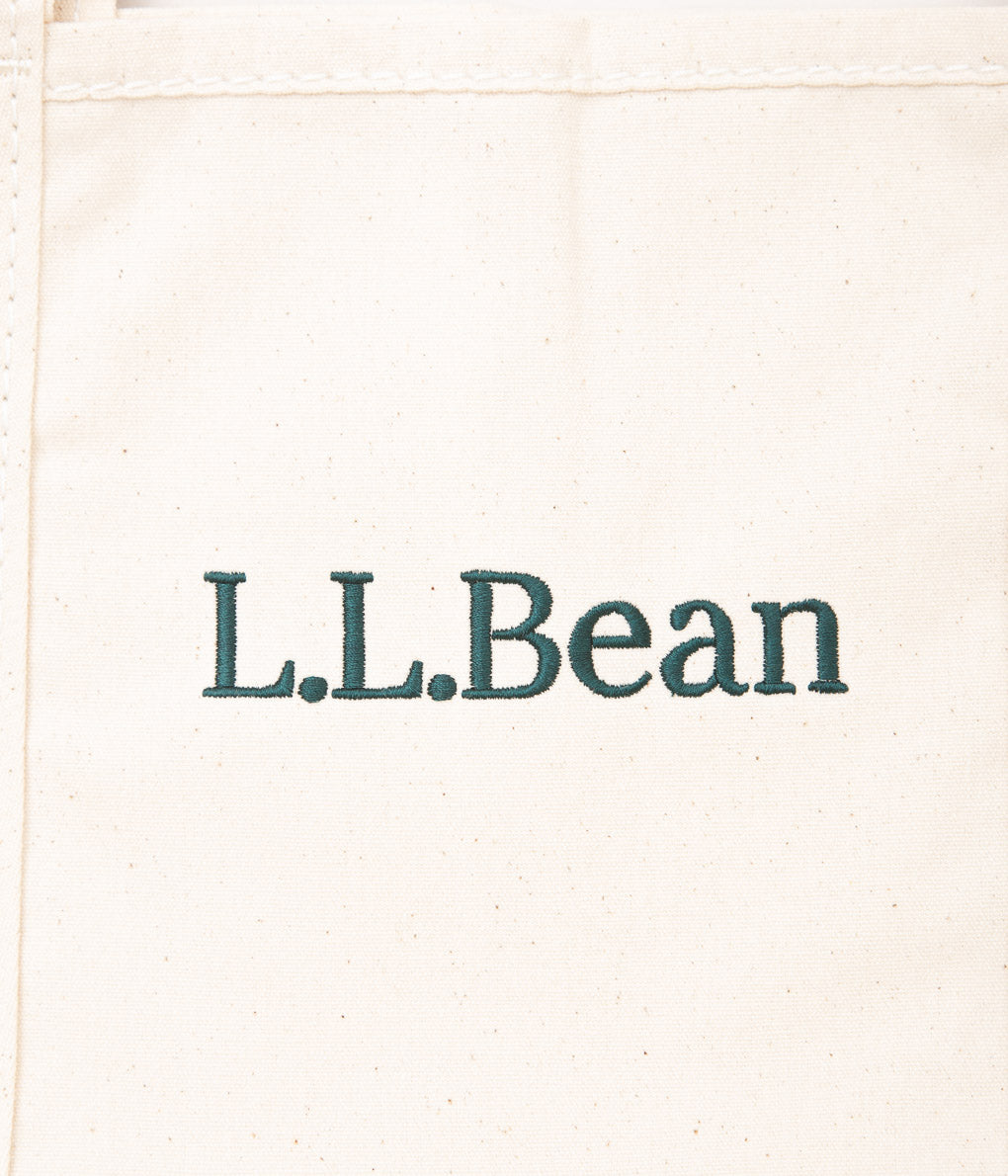 L.L. BEAN "GROCERY TOTE LOGO LARGE"(NATURAL)
