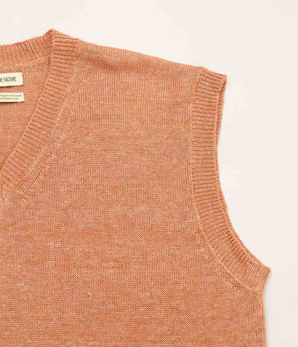 DE BONNE FACTURE''KNITTED VEST''(SIENNA)