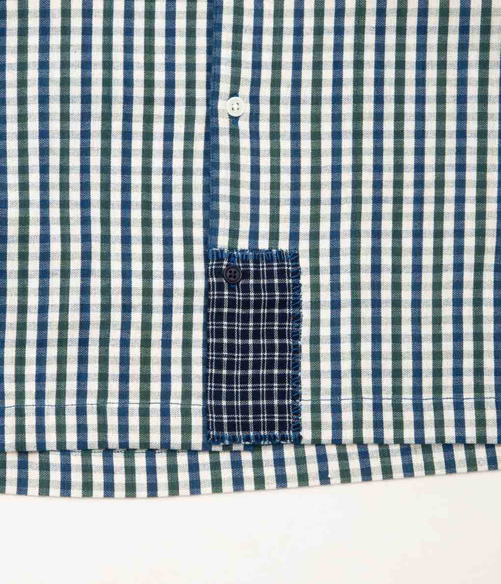 STORY MFG. "GREETINGS SHIR LS"(GINGHAM SCARECROW)
