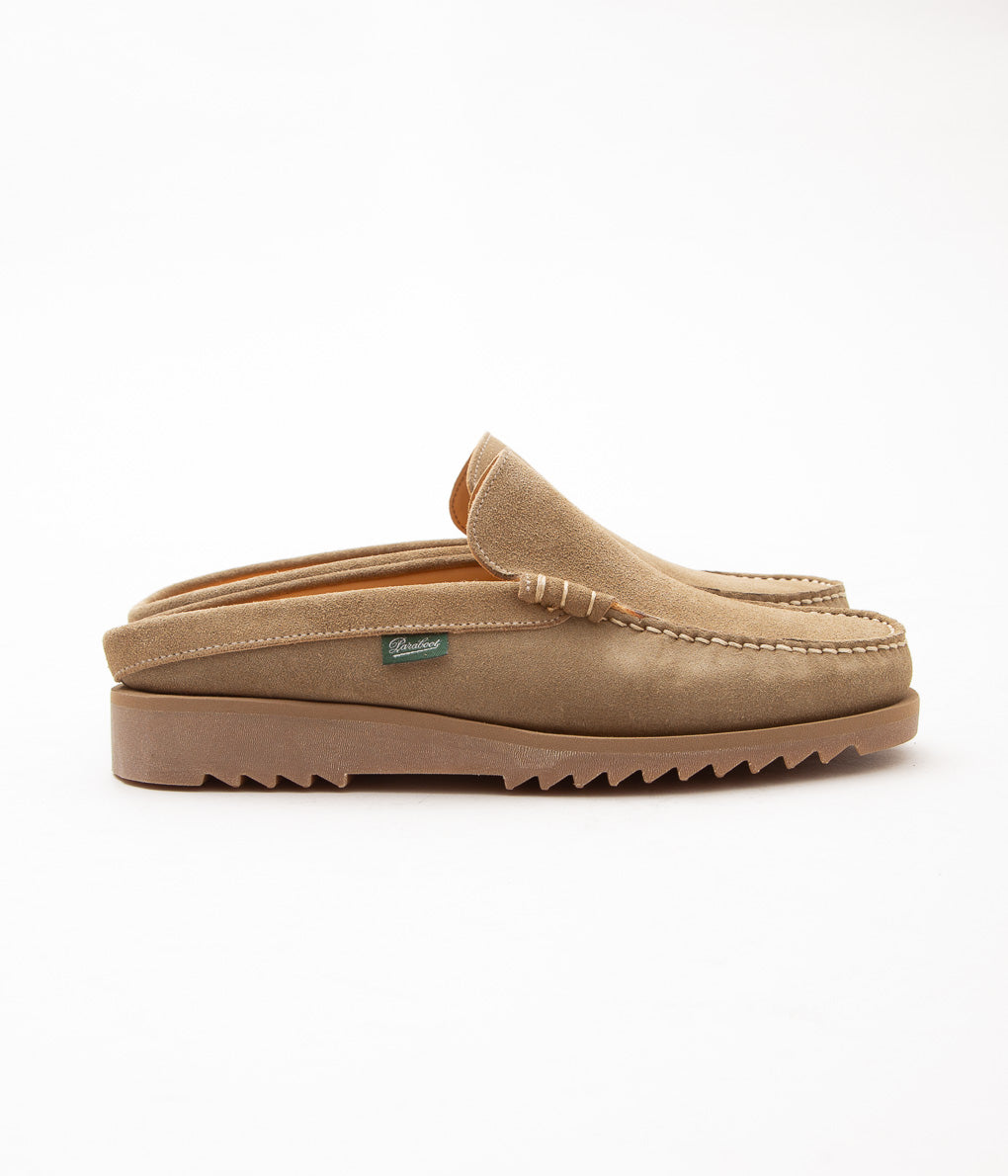 PARABOOT FOR ARPENTEUR ''CLUB MULE'' (SAND SUEDE FULL GRAIN LEATHER)