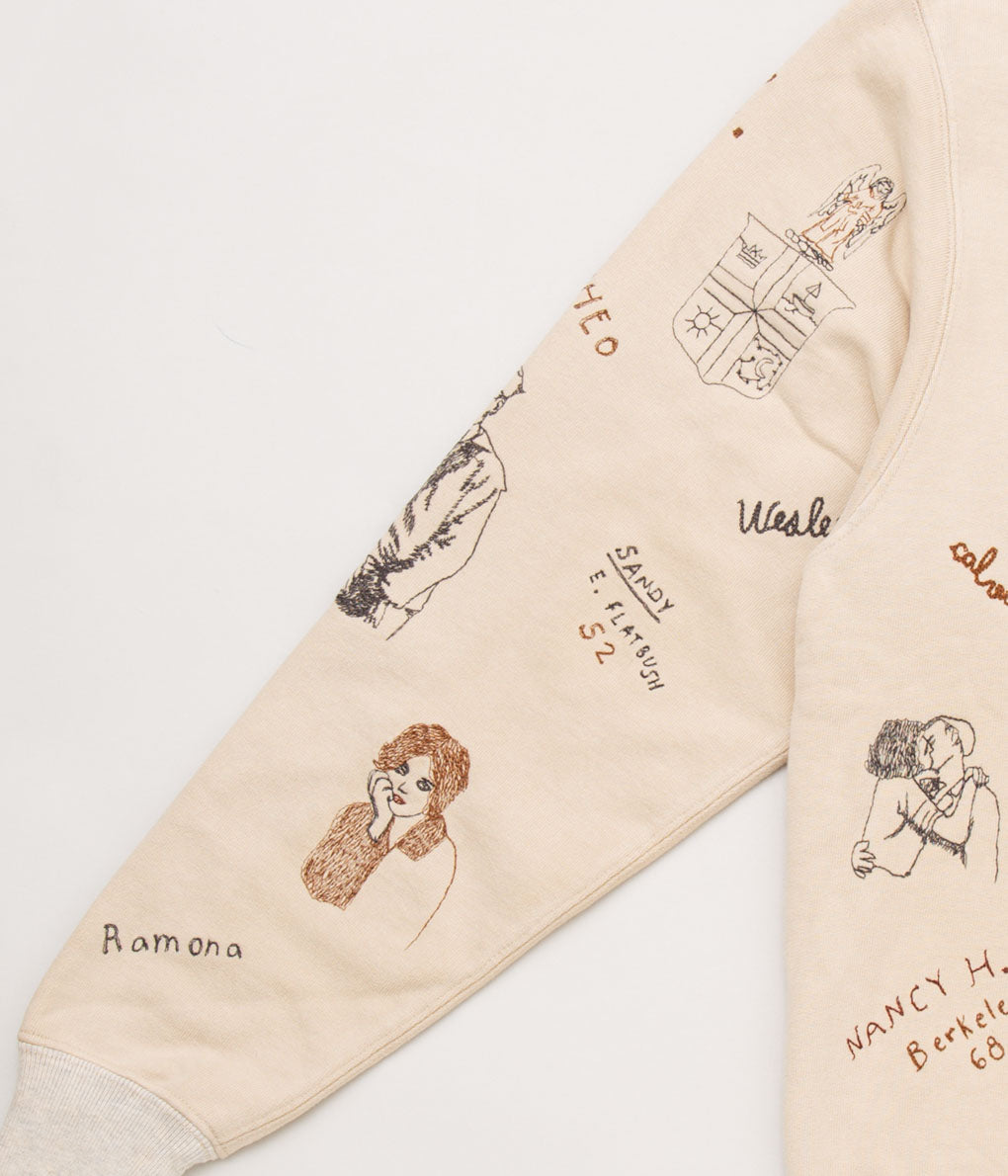 SAMUEL ZELIG "HIGH DIVE CREWNECK"(BEIGE)