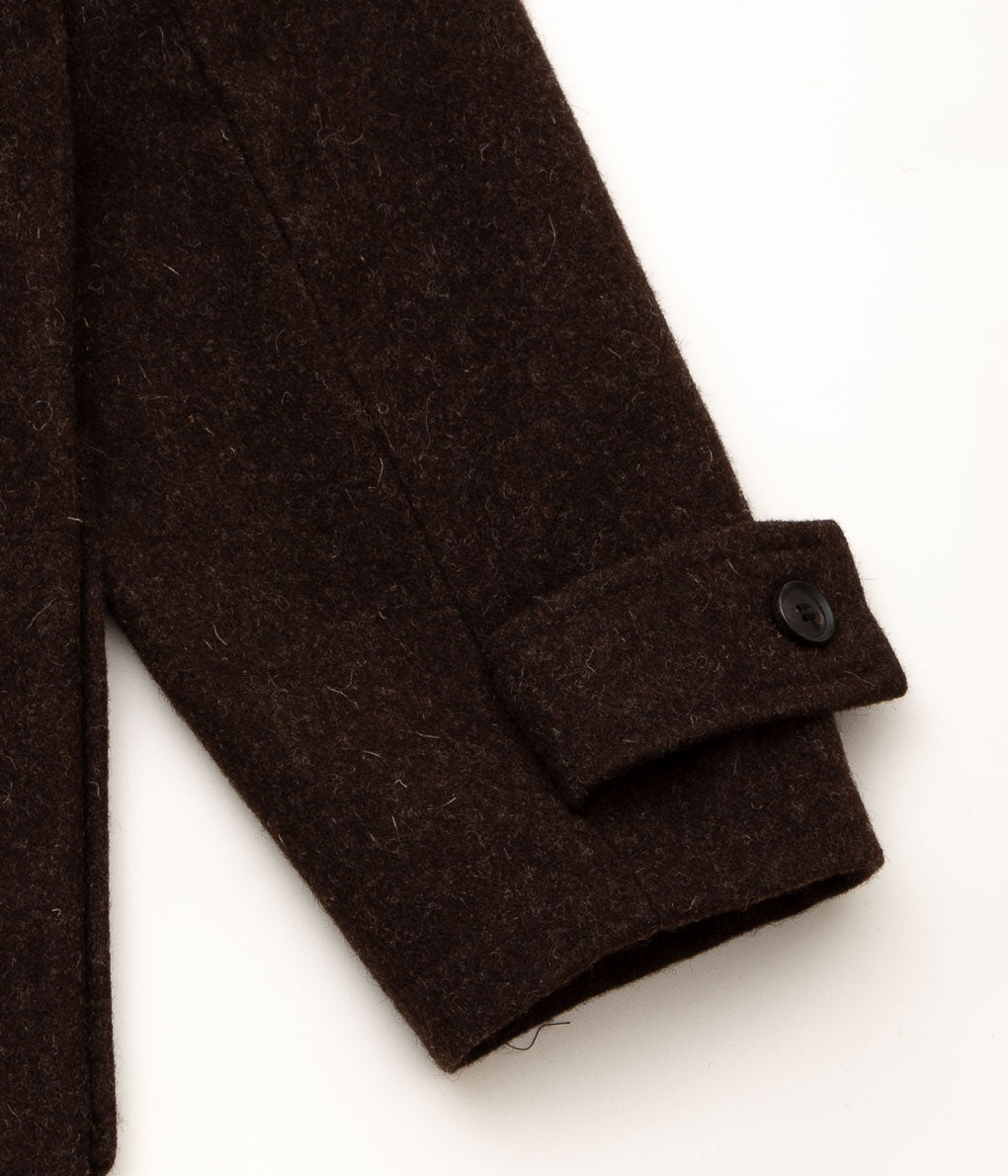 DE BONNE FACTURE"FRENCH REGIONAL WOOL DUFFLE COAT"(EBONY)