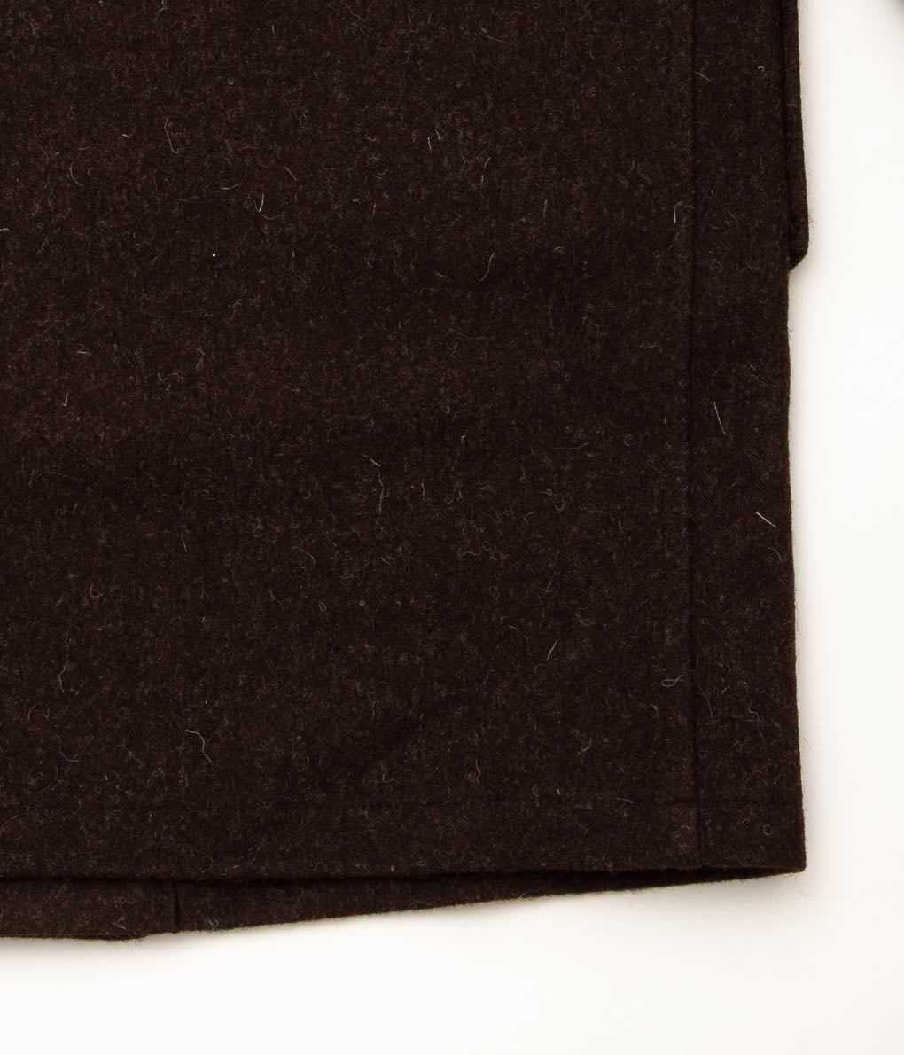 DE BONNE FACTURE"FRENCH REGIONAL WOOL DUFFLE COAT"(EBONY)