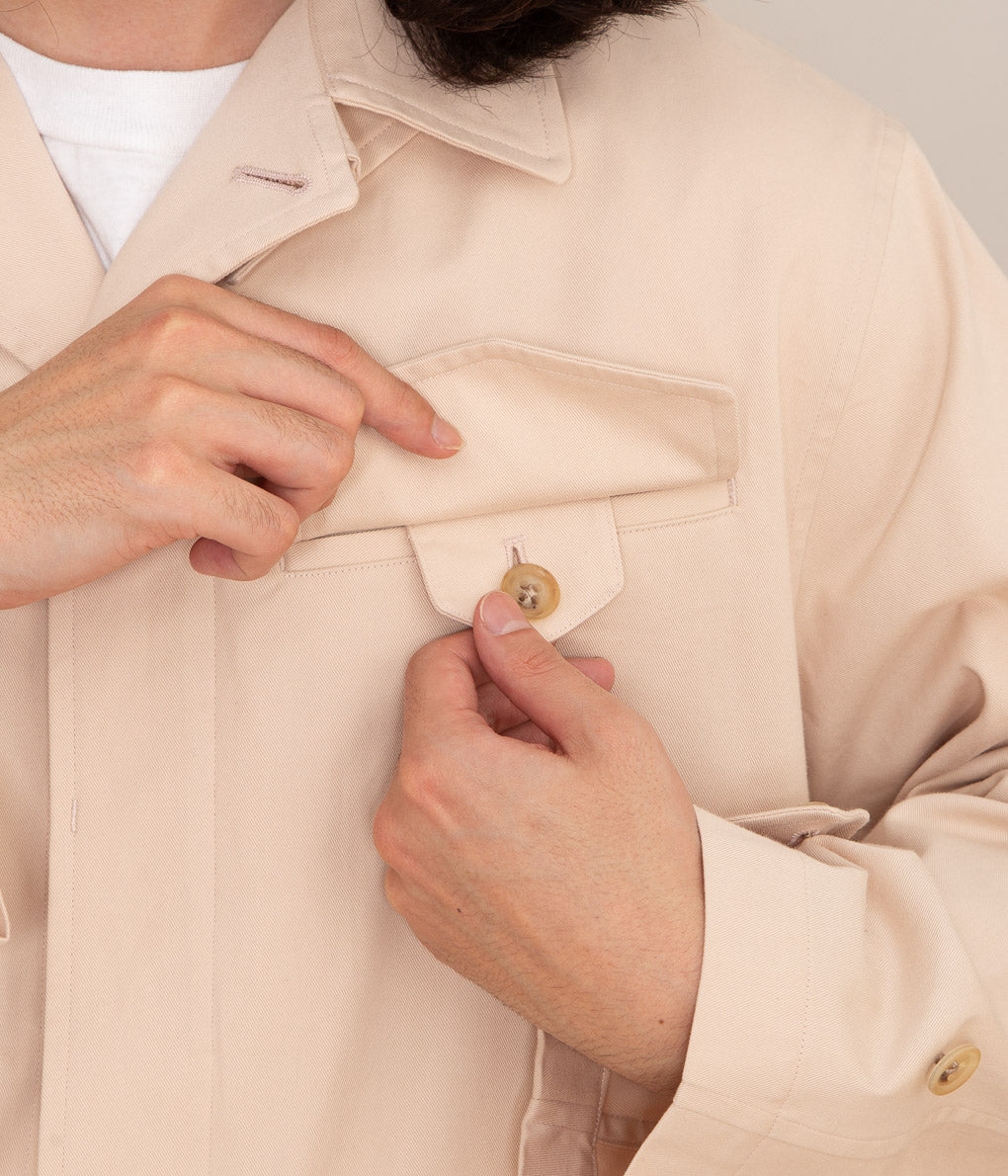 HERILL "EGYPTIAN COTTON FIELD JACKET"(HLBEIGE)