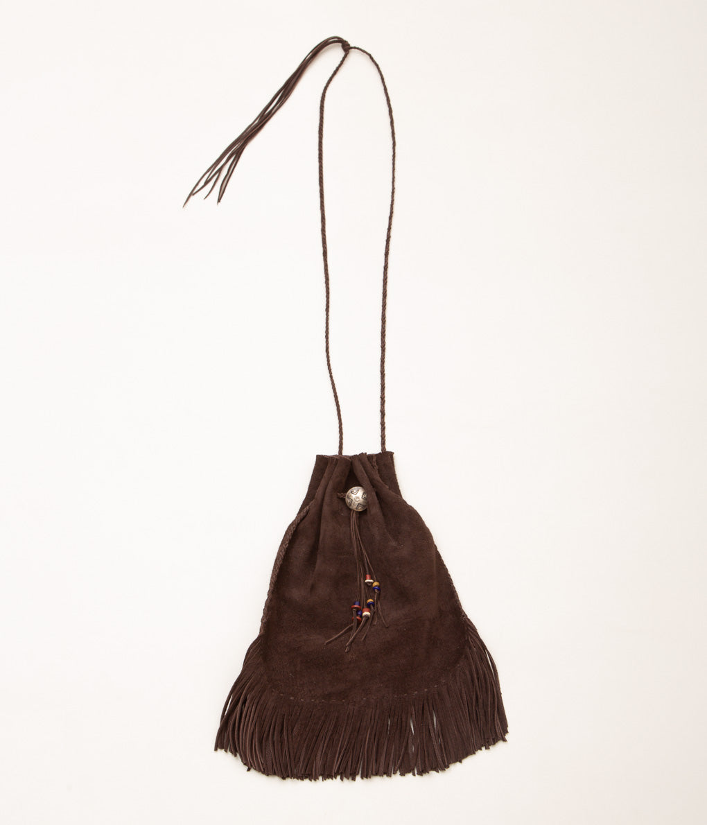 PAM DIETRICH''DRAWSTRING BAG''(CHOCOLATE SUEDE) – THE STORE BY MAIDENS