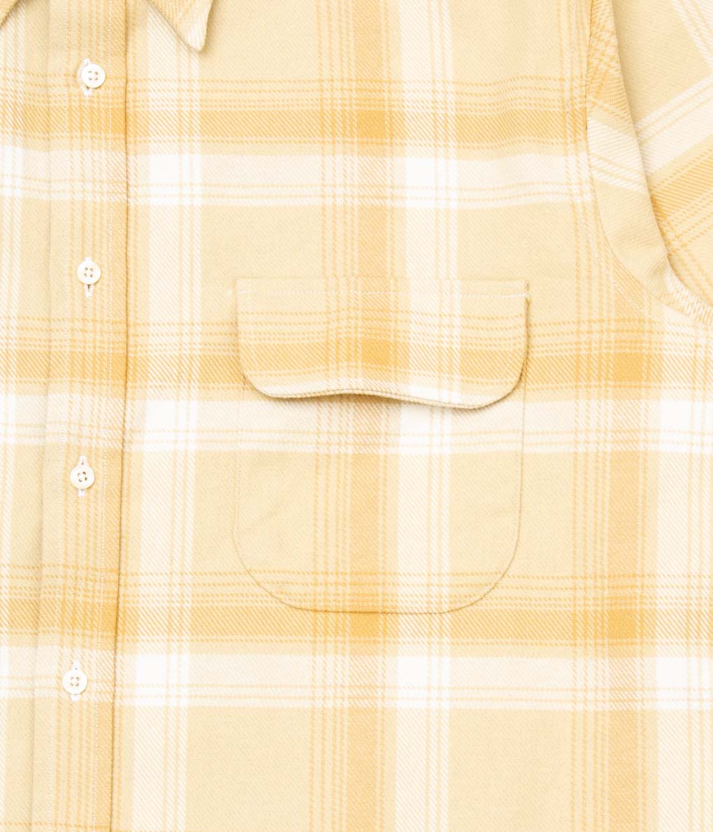 INDIVIDUALIZED SHIRTS "11oz. HEAVY FLANNEL OVER SHIRT (ATHLETIC FIT)"(PLAID)