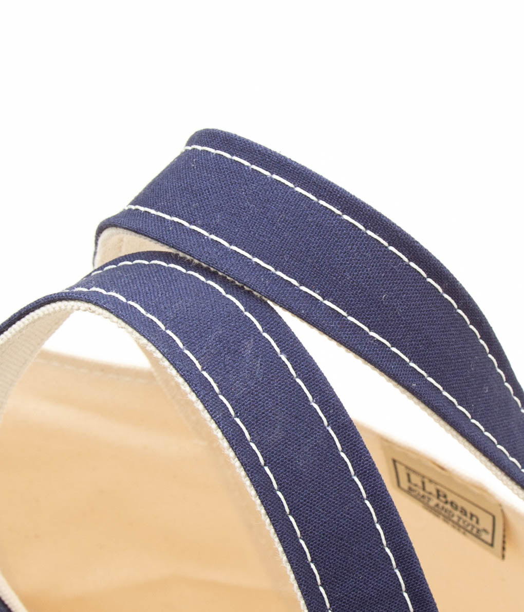 L.L. BEAN "BOAT&TOTE BAG MEDIUM"(BLUE TRIM)