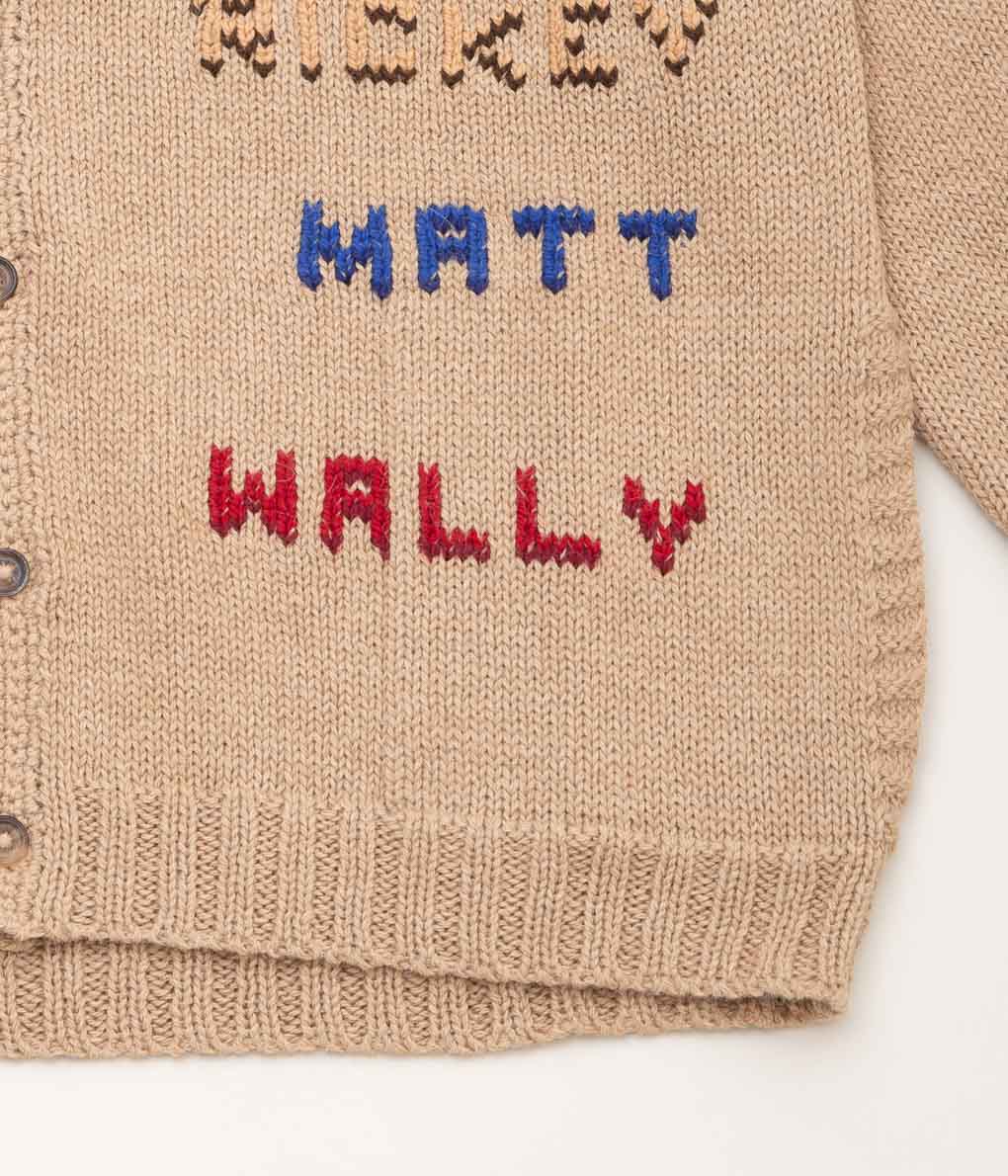 BODE "ROLL CALL CARDIGAN"(TAN MULTI)