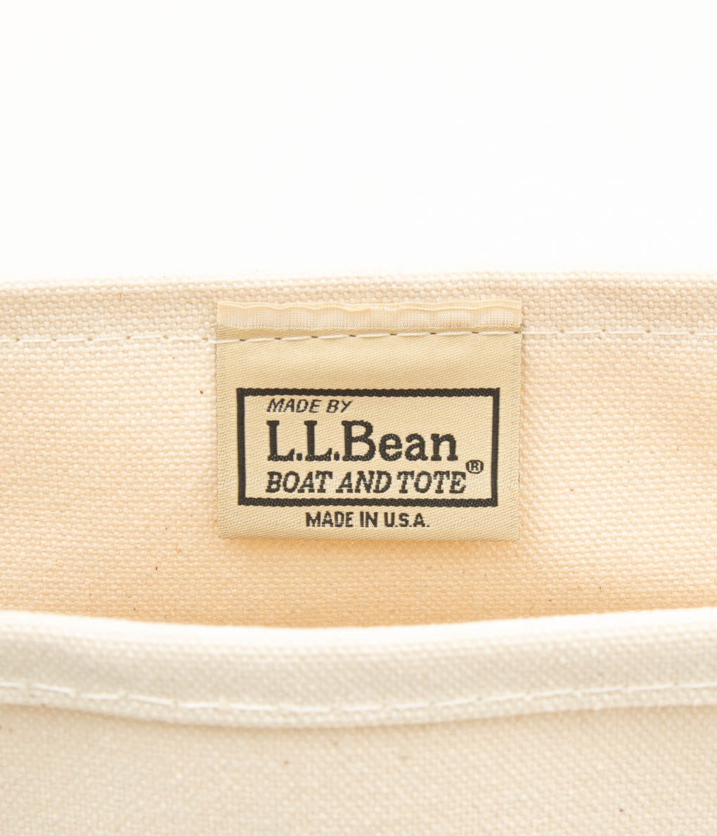 L.L. BEAN "BOAT&TOTE BAG MEDIUM"(BLUE TRIM)