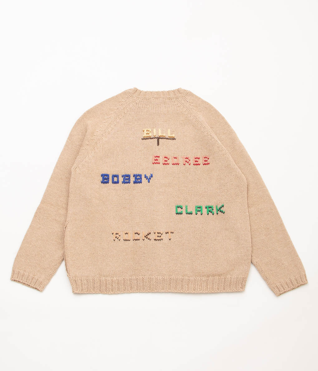 BODE "ROLL CALL CARDIGAN"(TAN MULTI)