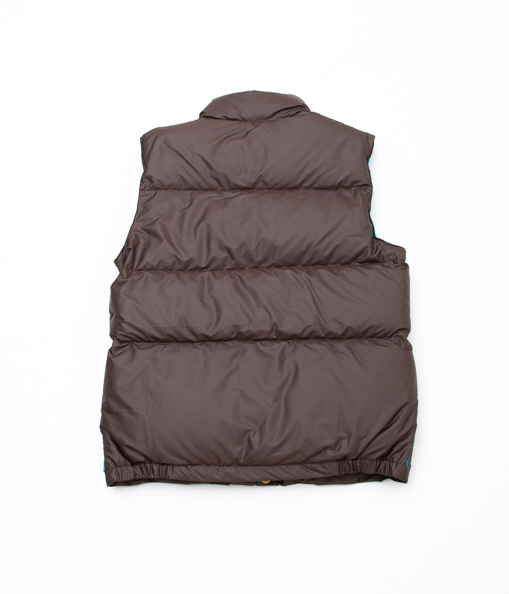 CRESCENT DOWN WORKS "ITALIAN VEST"(CHOCOLATE/EMERALD)